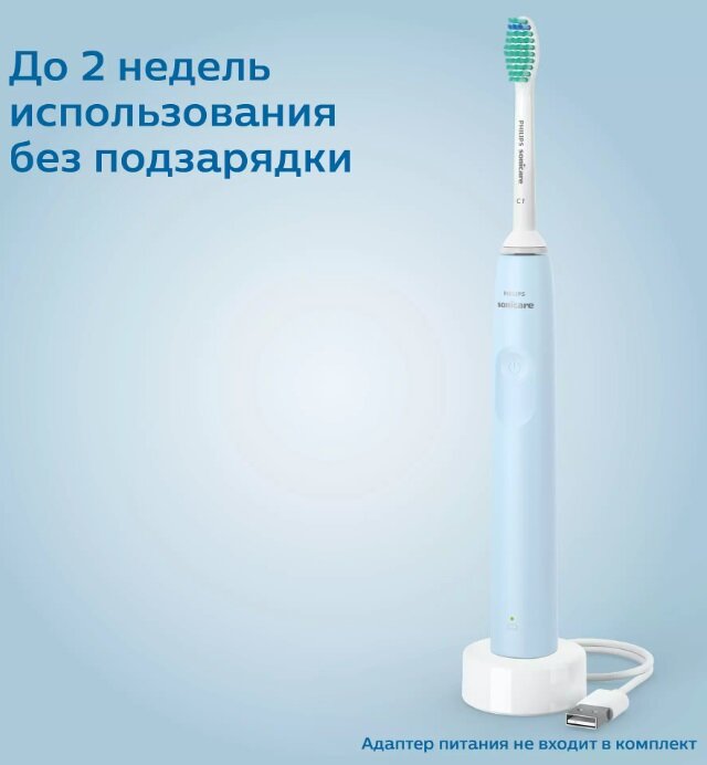 Обзор: Электрическая звуковая зубная щетка Philips Sonicare HX3651/12, голубой