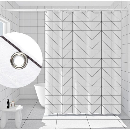 Штора Rosenberg для ванной комнаты-R-730239