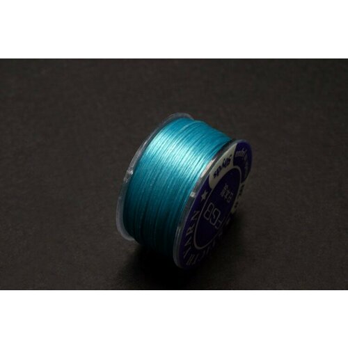 Нить для бисера FGB с покрытием, толщина 0,1мм, длина около 45 м, цвет голубой, 1030-183, 1шт