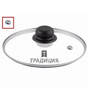 Крышка стекл метал обод 22см TR22P