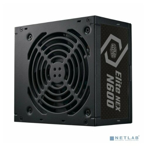 Cooler Master Блок питания Блок питания 600 Ватт Power Supply Cooler Master Elite NEX N600 600W ATX 120mm 5xSATA 2xPCI-E62 3xMolex APFC EU Cable 10345₽
