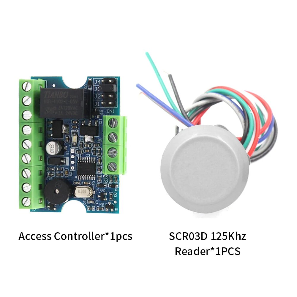 Комплект контроля доступа LUCKING DOOR TM-DALAS kit-2 125Khz silver