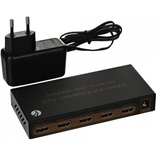 Разветвитель Vcom HDMI Spliitter 1/4 2.0v, — фото 1