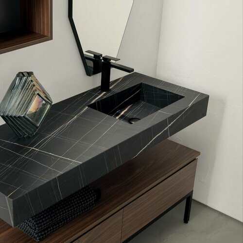 Изображение товара Столешница с раковиной для ванной комнаты из керамогранит 80х60 см