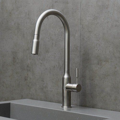 Изображение товара Смеситель Lemark Expert LM5086S для кухни с вытягивающимся поворотным изливом