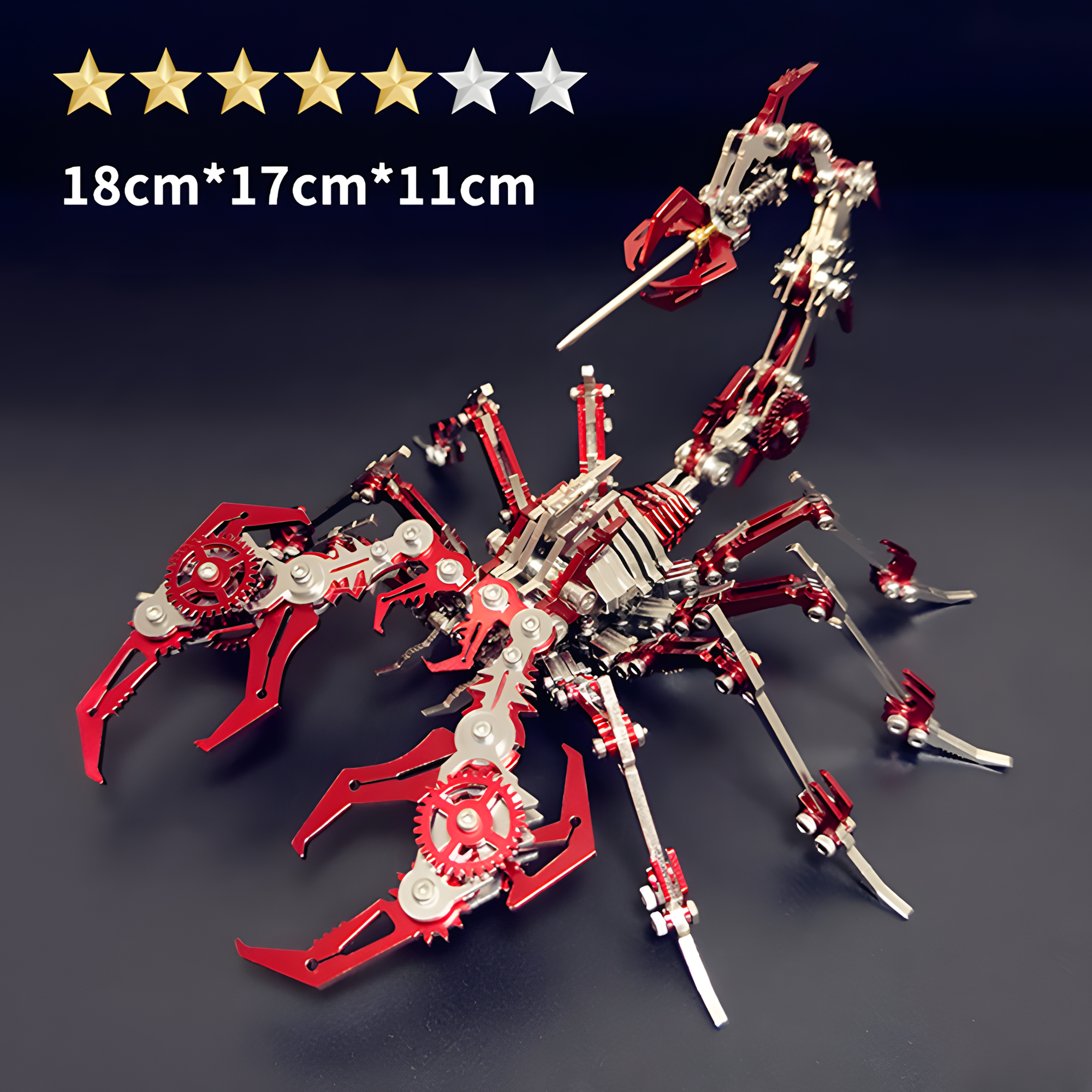Головоломка Steel Warcraft Красный скорпион, металлическая, 3D