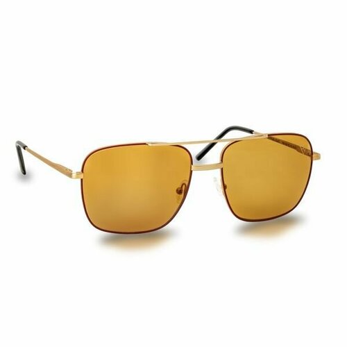 Солнцезащитные очки Zepter, золотой, коричневый, красный