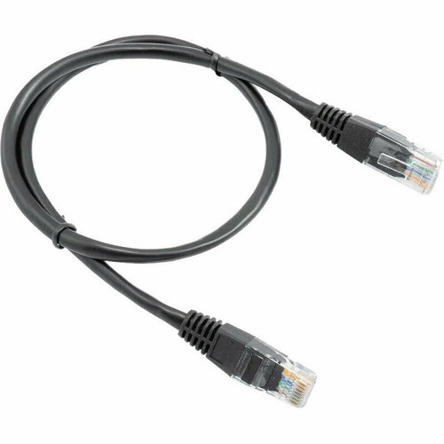 Патч-корд A1, A1-LCU5E-0.5M-BK, 0.5 м, U/UTP, 5e, CCA, черный, 2109082