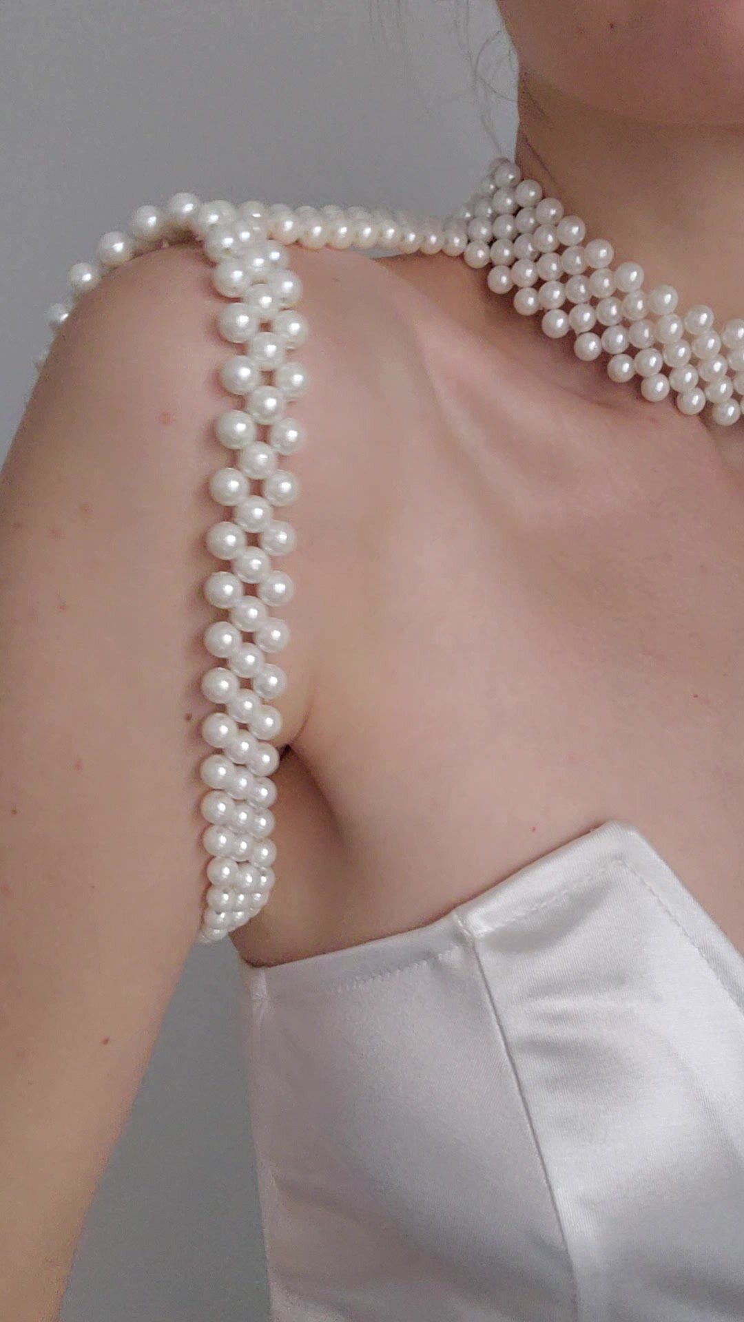 Цепь на тело cosha_brand, 1 шт., белый/золотистый — фото 1