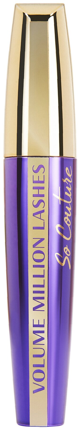 Тушь L'Oreal "Volume Million Lashes", для ресниц, объем 9 мл, черная