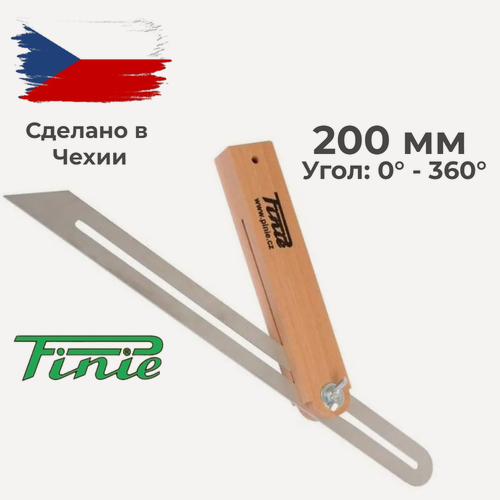 Изображение товара Малка деревянная со стальной пластиной PINIE 40-6 200мм