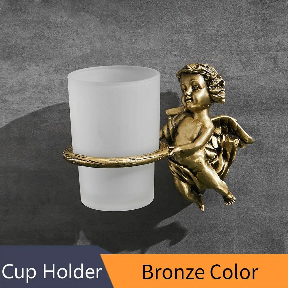 Держатель для зубных щеток и пасты WANFAN Bronze