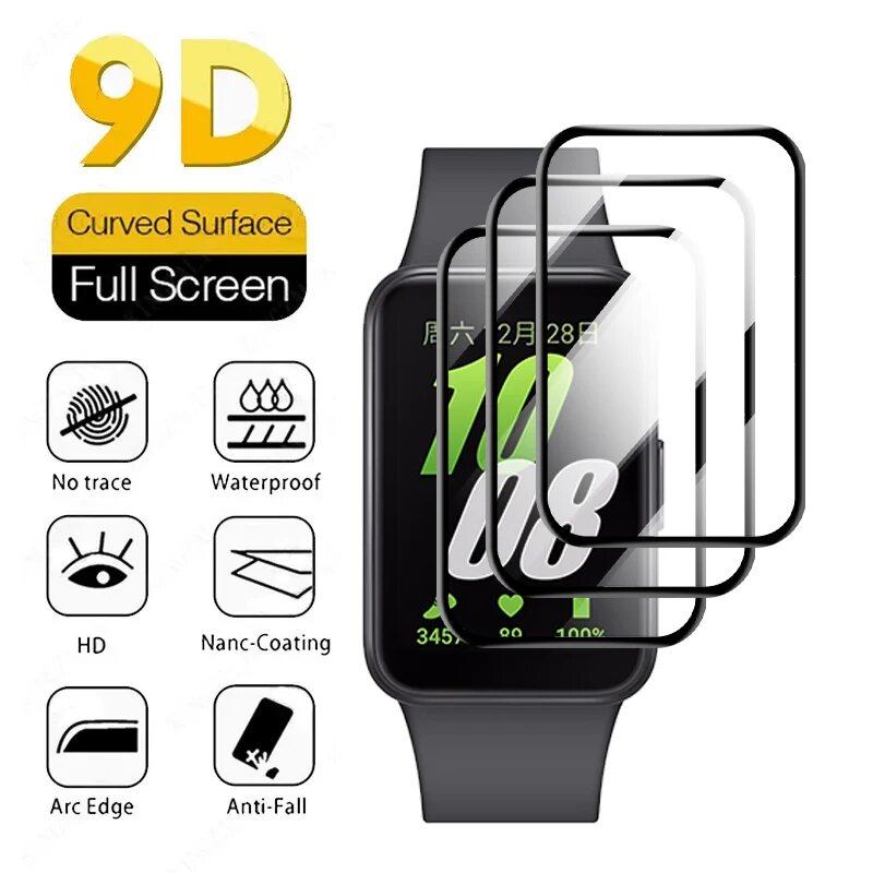 Стекло для Galaxy Fit 3, защитное стекло для экрана Samsung Galaxy Fit 3, стекло, 3PCS, Galaxy Fit 3