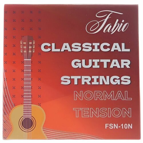 фото Струны для классической гитары fabio fsn-10n (normal tension) jordani