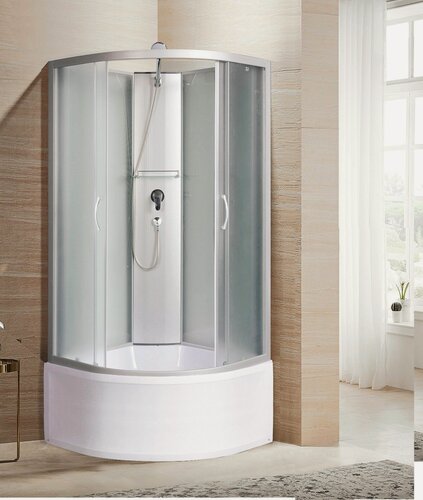 Изображение товара Душевая кабина River ShineLine Б/К XL 100/44 MT 100x100 стекла матовые, профиль хром матовый