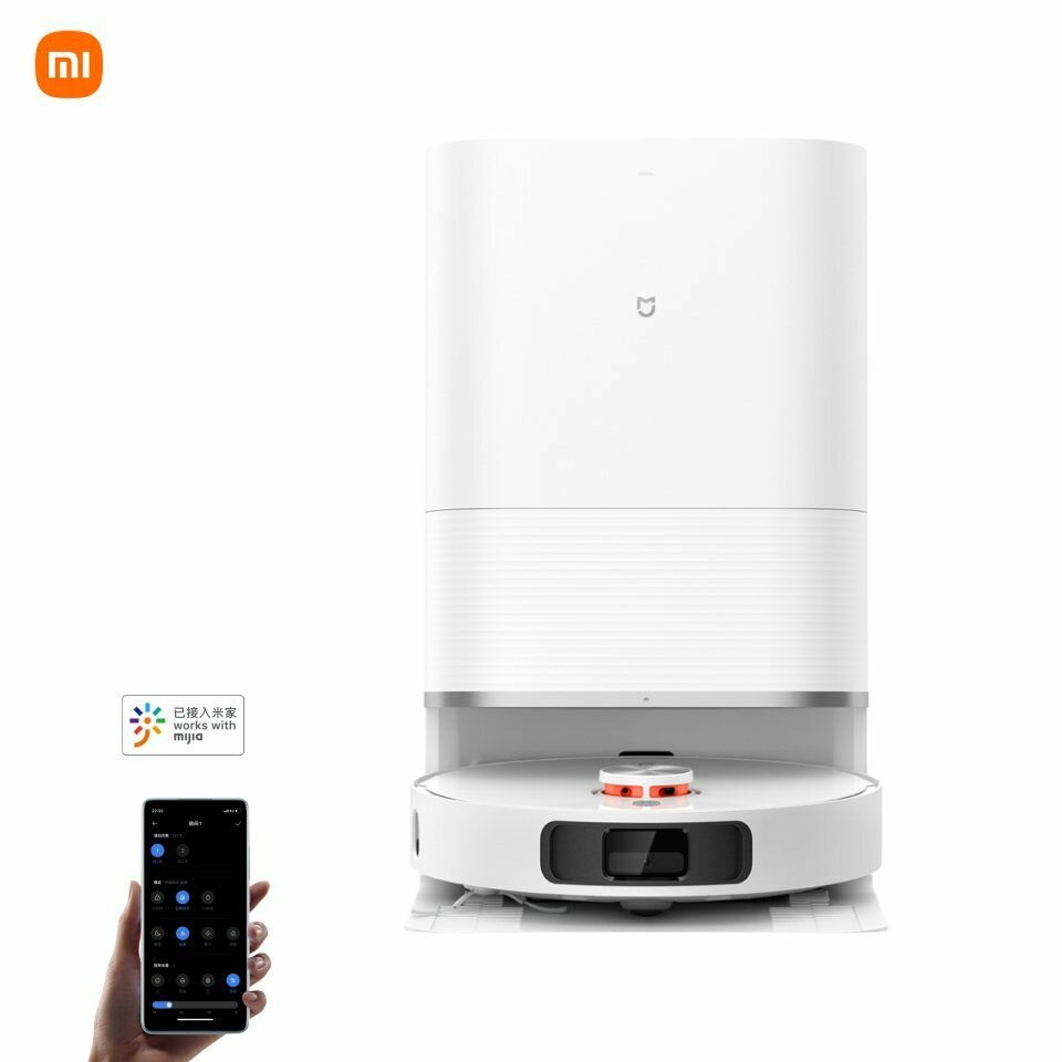 Xiaomi Робот-пылесос Mijia All-round sweeping and mopping robot M30 S LDS D103CN(Mihome APP), белый