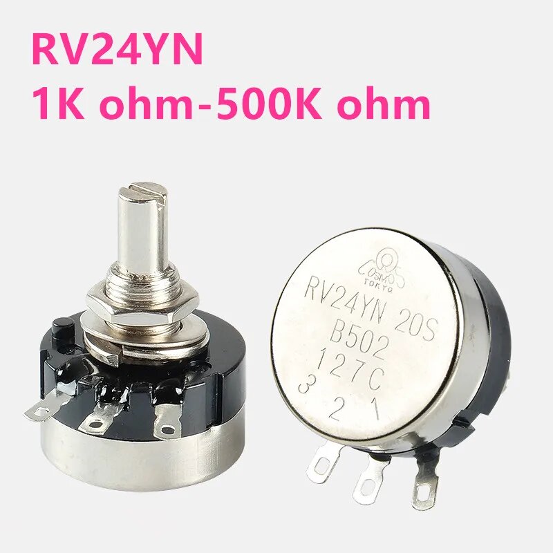 Потенциометр RV24YN20S, 10K Ohm-(B103)