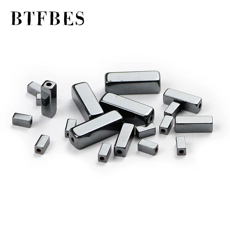 Гематитовые бусины черные 13x4mm, 30шт