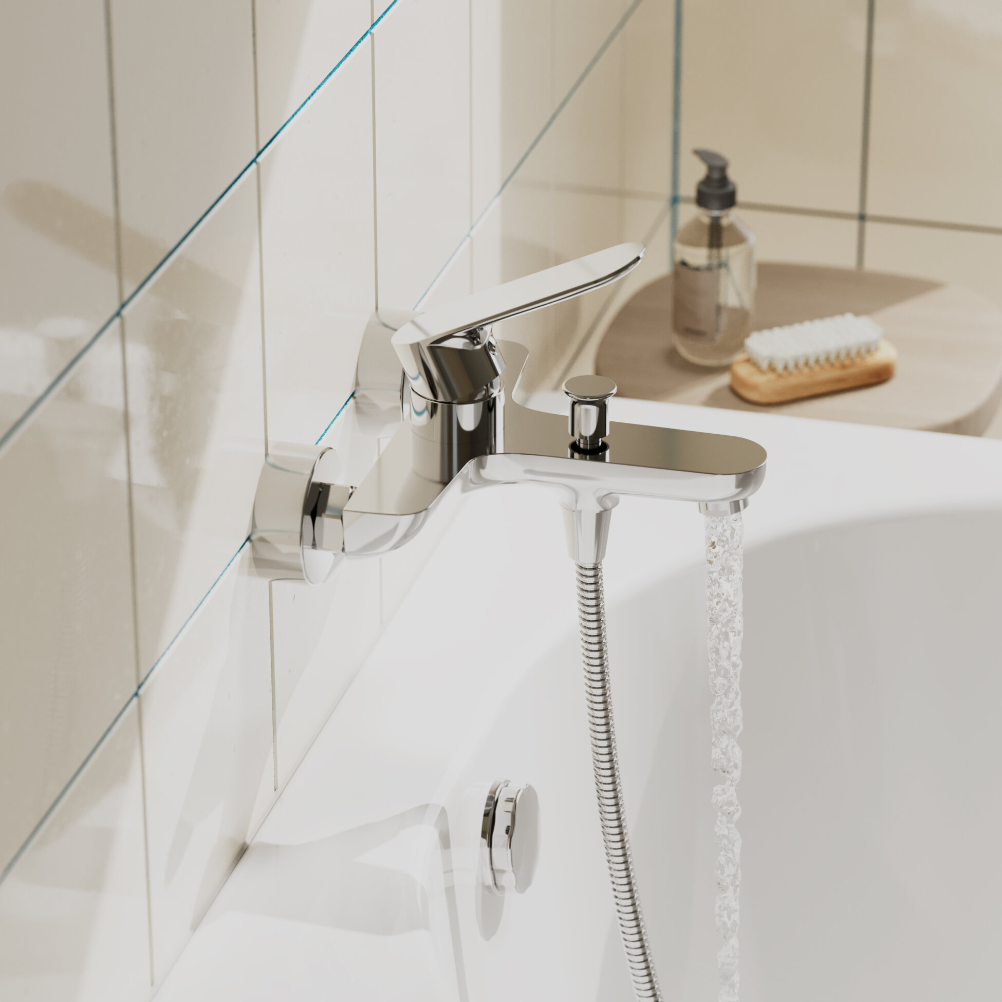 Смеситель для ванны Pragma Nanta, хром, NAN3. CFBS.002 — фото 1