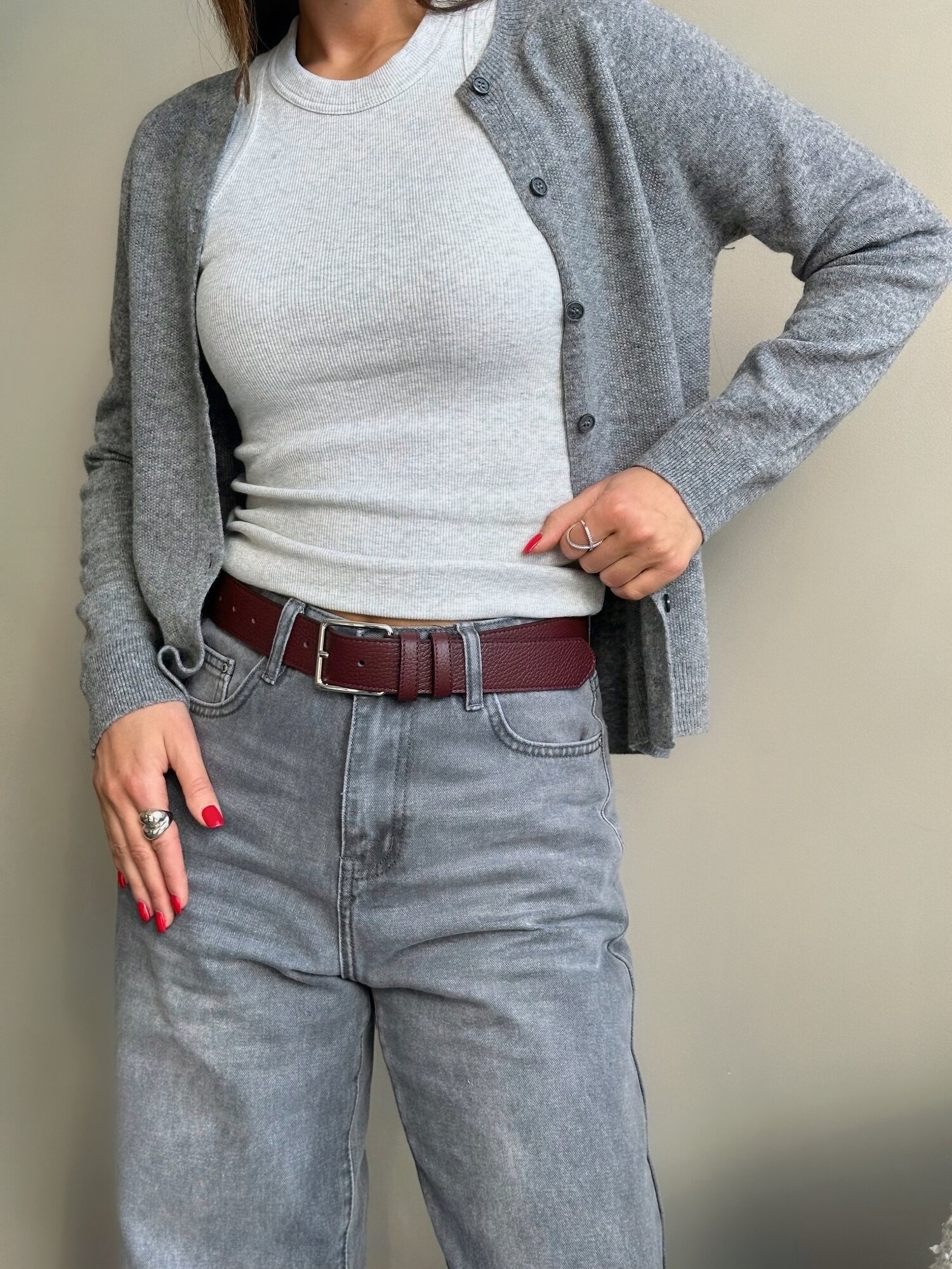 Ремень A.Valentino для женщин, размер 105, бордовый