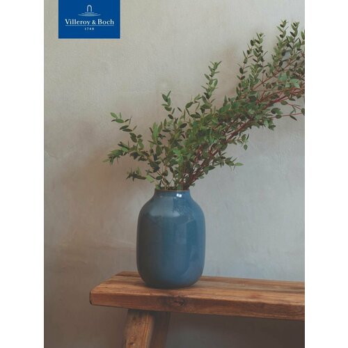 фото Ваза для цветов 22 см, 2700 мл, lave home nek bleu uni, like. by villeroy & boch
