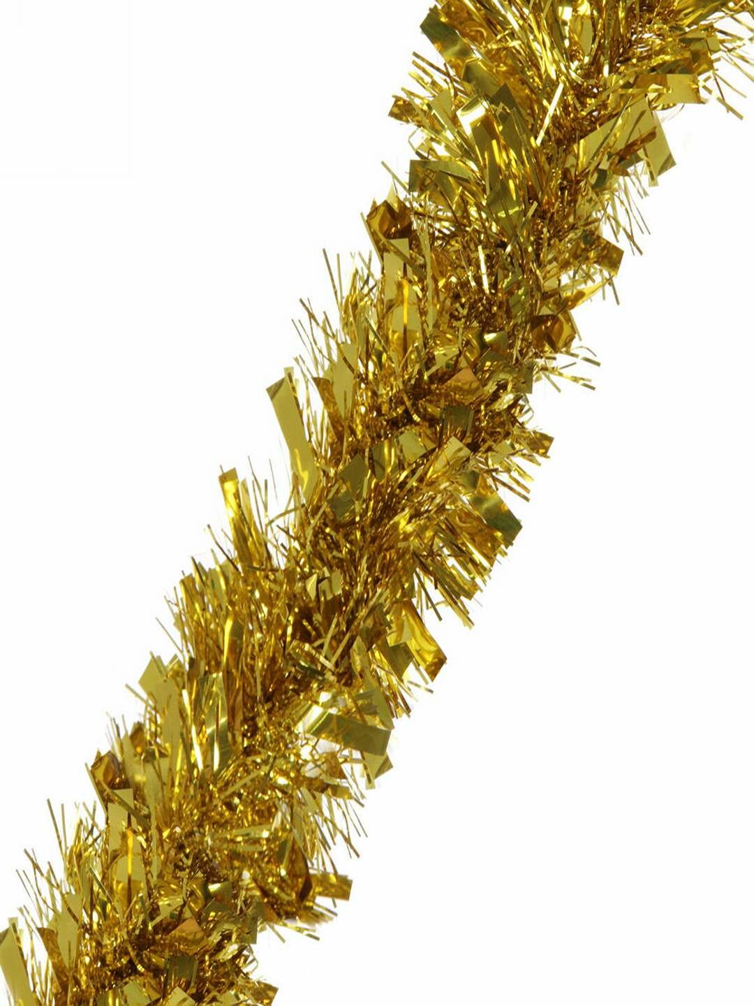 Золотистая мишура «Сияние праздника» 1,8 м для яркого новогоднего декора.