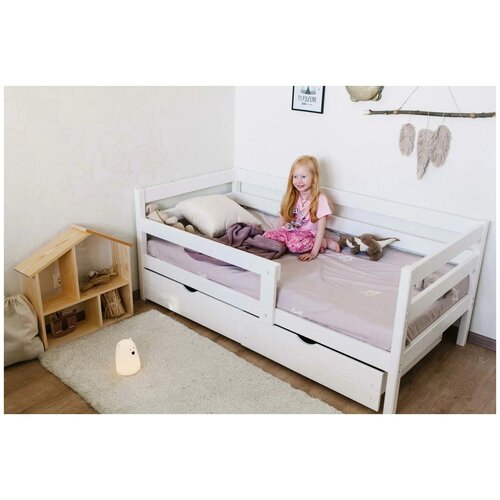 Кровать детская Софа размер 140*70 белая