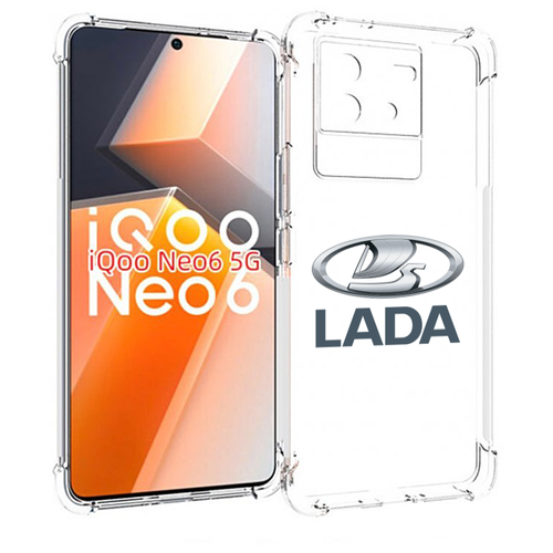 Чехол MyPads Lada-ваз-4 мужской для Vivo iQoo Neo 6 5G задняя-панель-накладка-бампер