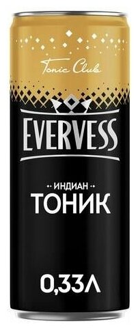 Газированный напиток Индиан Тоник Эвервесс/Evervess 0.33л X12 - фотография № 7