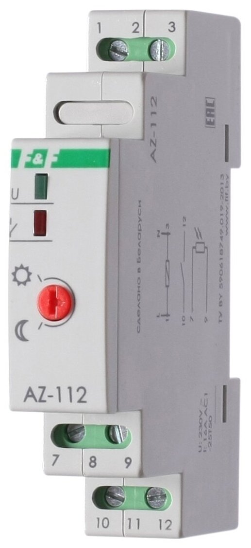 Сумеречный выключатель F&F AZ-112 ПЛЮС белый