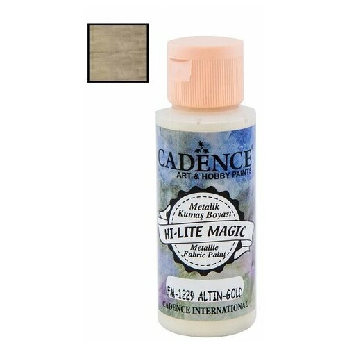 Краска для ткани Cadence Hi-Lite Magic Metallic Fabric Paint. Gold FM-1229