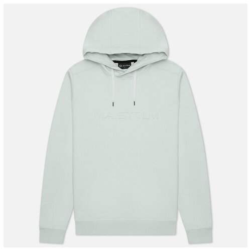 фото Мужская толстовка ma.strum embossed logo overhead hoodie голубой , размер xxxl