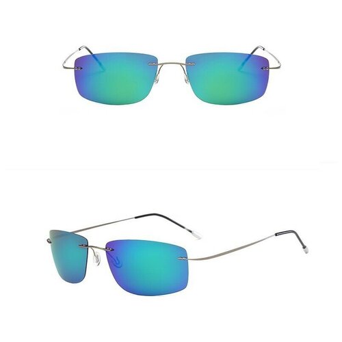 Солнцезащитные очки, GI &A Sunny Sun, ультраэластичные, сверхлегкие, с титановой безободковой оправой