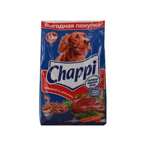 Сухой корм для собак Chappi Сытный Мясной Обед Говядина 2,5 кг