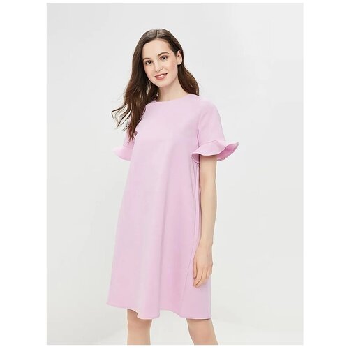 Платье BAON Платье с рюшами и бантовой складкой Baon B459018, размер: L, розовый