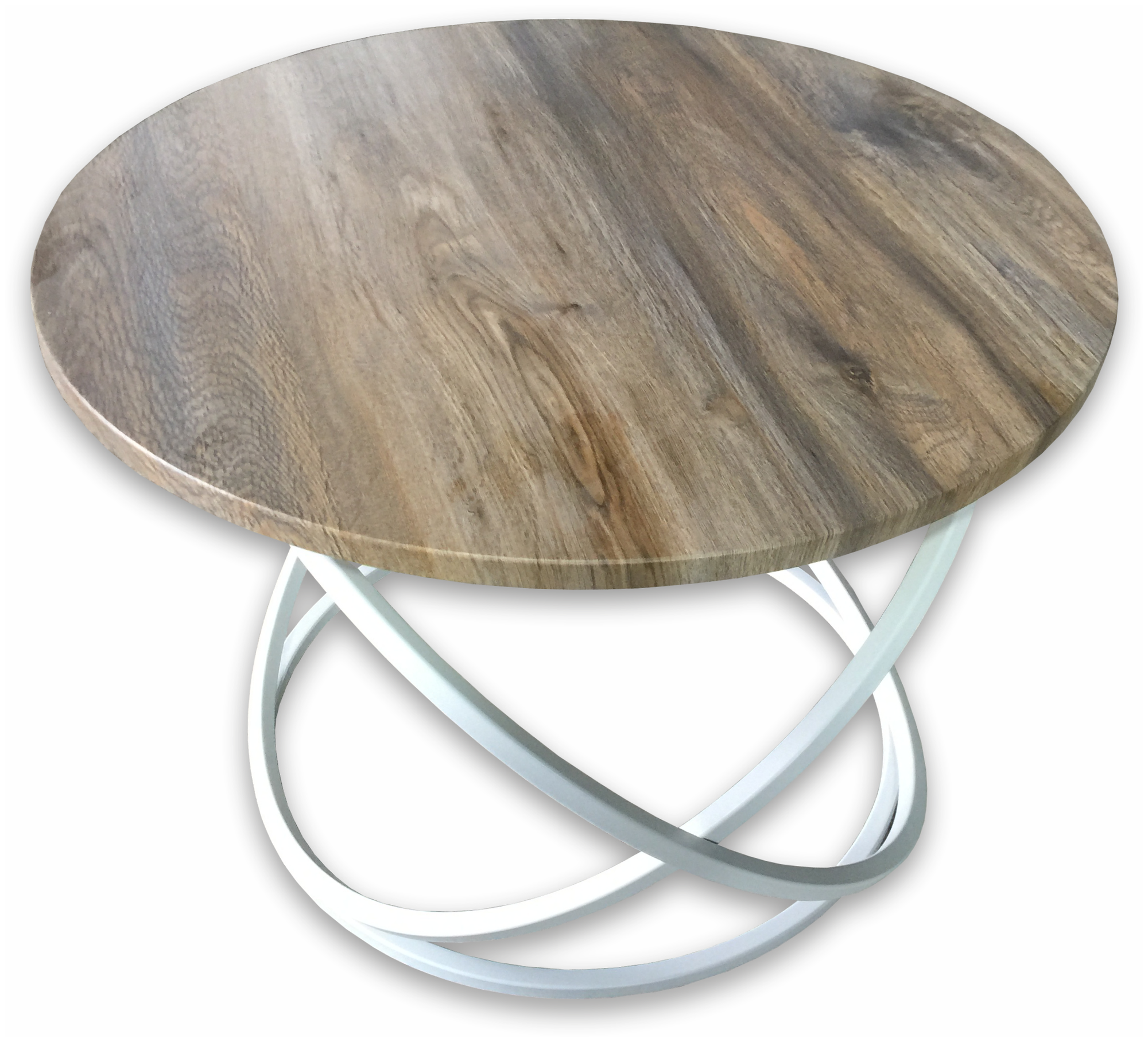 Журнальный столик Инфинити, дерево коричневый, металические ножки, 60х60х45 см - фотография № 2