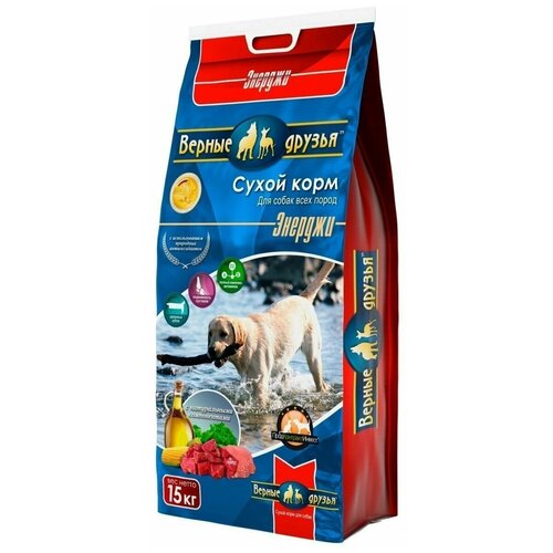 Сухой корм для активных и служебных собак Верные друзья Энерджи 1 уп. х 1 шт. х 15 кг (для средних пород)