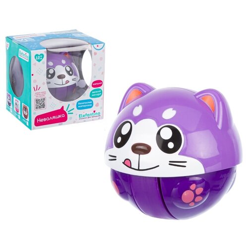 Игрушка для малышей Неваляшка-каталка Котик Elefantino. арт. IT107150