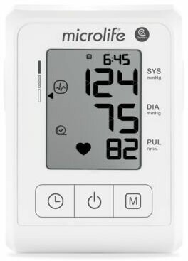 Тонометр автоматический медицинский для измерения давления Microlife BP B1 Classic манжета M-L 22-42 см с памятью измерений
