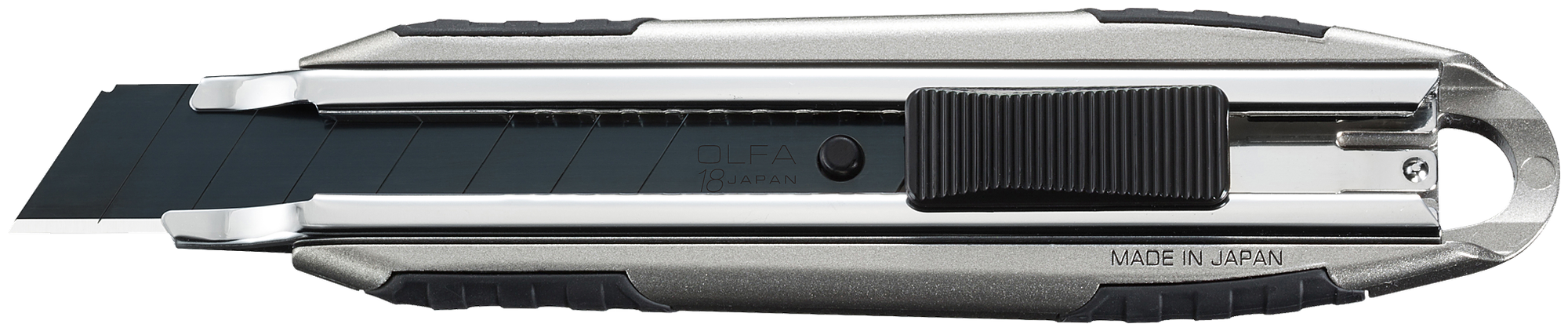 Нож OLFA X-design, цельная алюминиевая рукоятка, AUTOLOCK фиксатор, 18 мм - фото №5