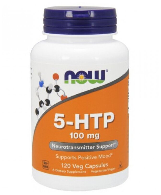 5-HTP NOW Foods 5-ГидроксиТриптофан 100 мг - 120 капсул
