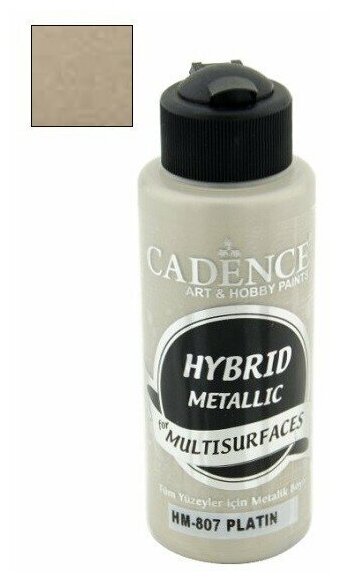 Акриловая краска Cadence Hybrid Metallıc Paint. Platinium HM-807