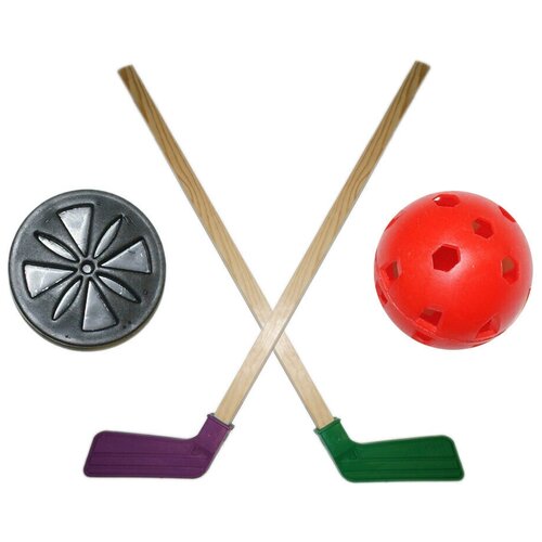 Набор хоккейный детский 2 клюшки мячик шайба 05-04 690₽