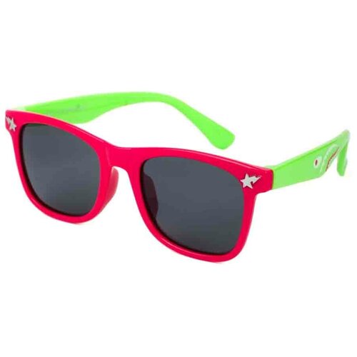 фото Солнцезащитные очки keluona, прямоугольные, оправа: пластик, гибкая оправа/дужки, поляризационные, розовый
