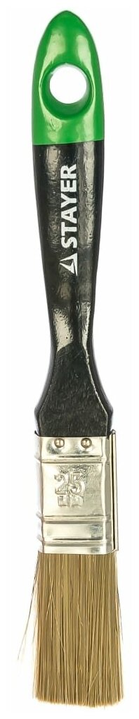 STAYER AQUA-KANEKARON 25 мм, 1″ искусственная щетина, деревянная ручка, Плоская кисть (0106-025) - фотография № 2