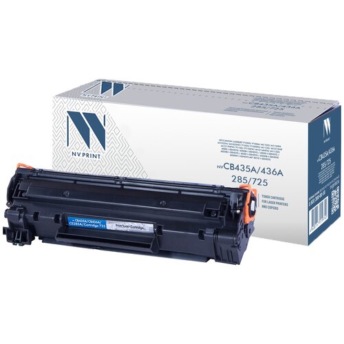 Картридж NV Print CB435A/CB436A/CE285A/725 для HP и Canon, 2000 стр, черный картридж netproduct n cb435a cb436a ce285a 2000 стр черный