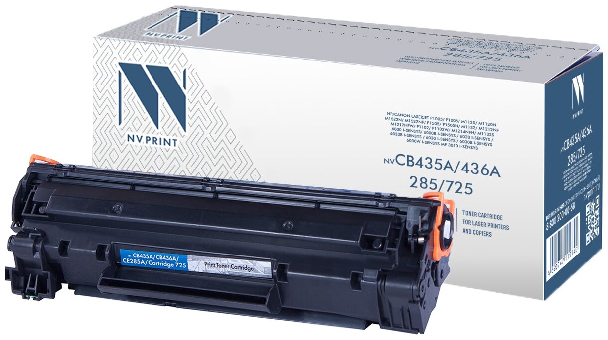 Картридж NV Print CB435A/CB436A/CE285A/725 для HP и Canon