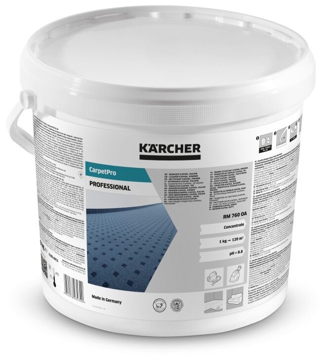 фото Средство для чистки текстильных покрытий CarpetPro iCapsol RM 760 OA KARCHER