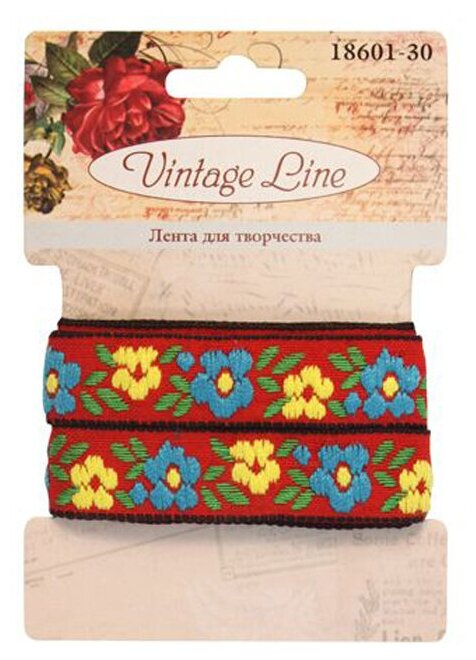 18601-30 Лента декоративная 15 мм x 1 м Vintage Line