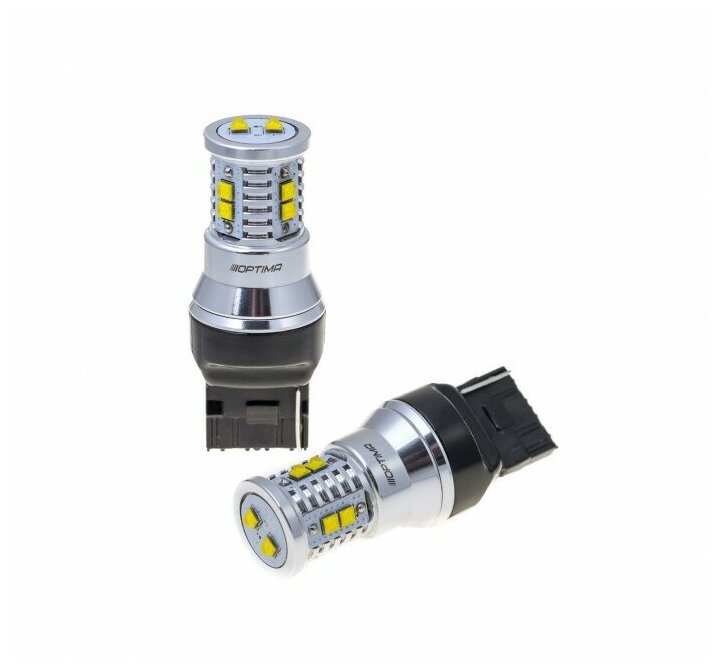 Светодиодная лампа Optima Premium W21W (7440) MINI CREE XB-D CAN 5100K 12V (белая) (1 лампа)